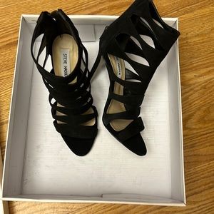Steve Madden Cage heels with zip up back